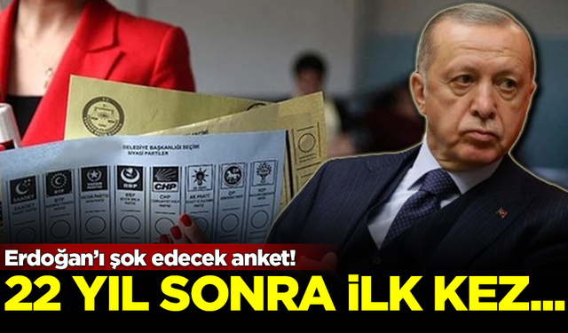 MetroPOLL Araştırma'dan Erdoğan'ı şok edecek anket! 22 yıl sonra ilk kez...