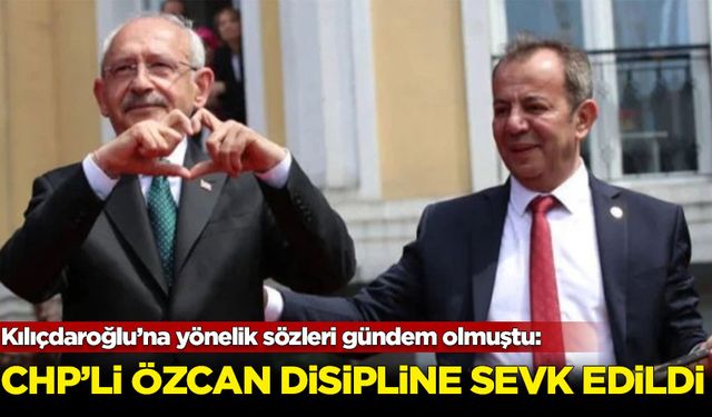 CHP'li Tanju Özcan disipline sevk edildi