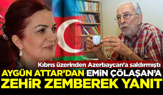 Kıbrıs üzerinden Azerbaycan'a saldıran Emin Çölaşan'a, Prof. Dr. Aygün Attar'dan zehir zemberek yanıt