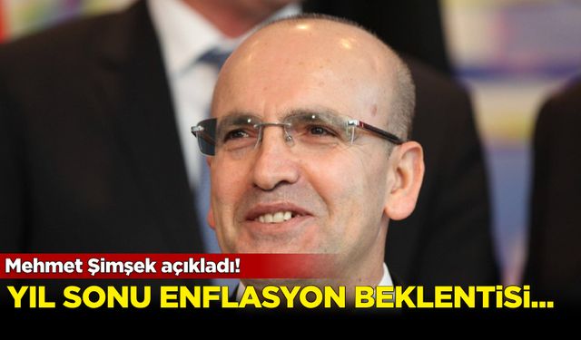 Mehmet Şimşek'ten enflasyon açıklaması! Yıl sonu beklentisi...