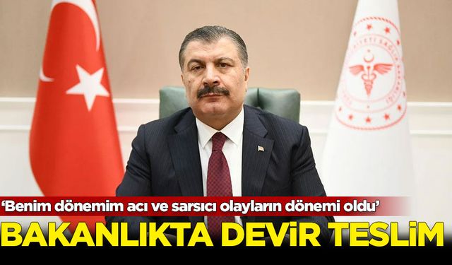 Sağlık Bakanlığı'nda devir teslim