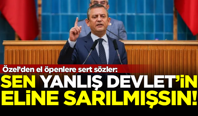 Özgür Özel'den el öpen Özel Harekat Başkanı'na sert sözler: Yanlış Devlet'in eline sarılmışsın