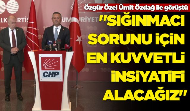 Özgür Özel Ümit Özdağ ile görüştü! Sığınması sorunu...