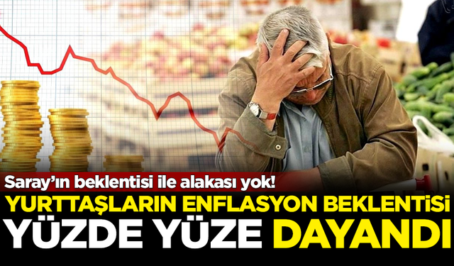 Sonuçlar açıklandı: Yurttaşın enflasyon beklentisi yüzde 100'e dayandı