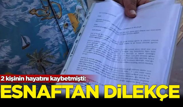 2 kişinin hayatını kaybettiği olay sonrası esnaftan Gediz Elektrik’e dilekçe