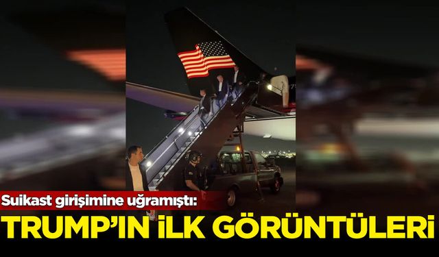 Suikast girişimi sonrası Trump’ın ilk görüntüleri