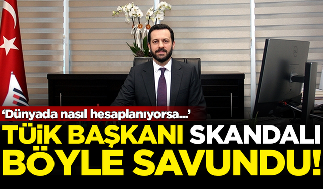 TÜİK Başkanı skandalı böyle savundu: Dünyada nasıl hesaplanıyorsa...