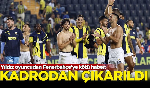 Yıldız oyuncudan Fenerbahçe'ye kötü haber