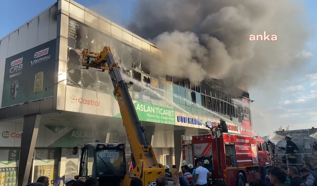 Diyarbakır’daki sanayi sitesinde yangın