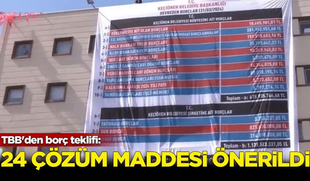 TBB'den borç teklifi: 24 çözüm maddesi önerildi