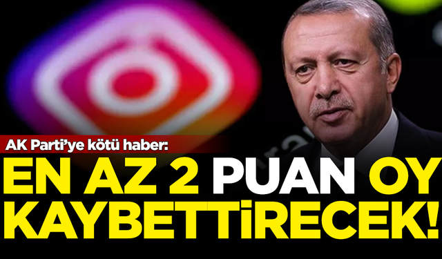 Asal Araştırma'dan AK Parti'ye kötü haber: Instagram yasağı, en az 2 puan oy kaybettirecek