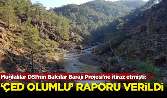 Muğlalıların itiraz ettiği DSİ’nin Balcılar Barajı Projesi'ne ''ÇED olumlu'' raporu verildi