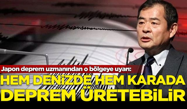 Japon deprem uzmanından o bölgeye uyarı: Hem denizde hem karada deprem üretebilir