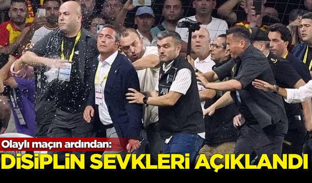 Olaylı maçın disiplin sevkleri açıklandı