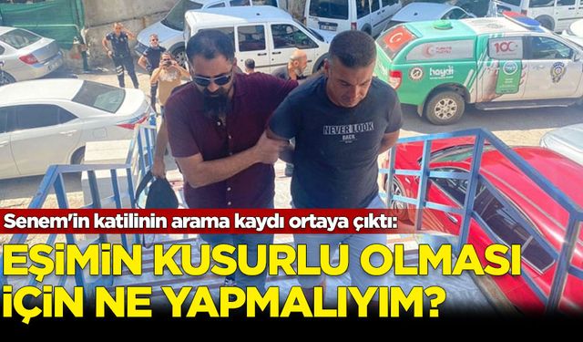 Senem'in katilinin arama kaydı ortaya çıktı: Eşimin kusurlu olması için ne yapmalıyım?