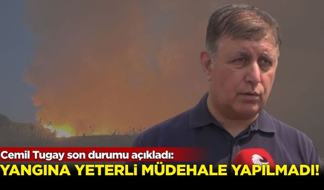 İzmir Büyükşehir Belediye Başkanı Cemil Tugay: Yangına yeterli müdahale yapılmadı