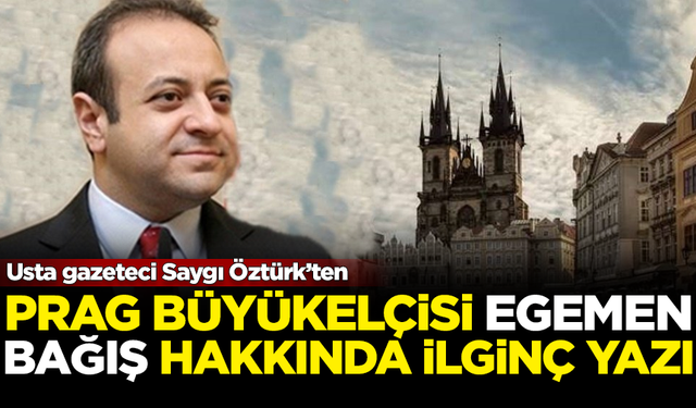 Usta gazeteci Saygı Öztürk'ten, Egemen Bağış hakkında dikkat çeken yazı