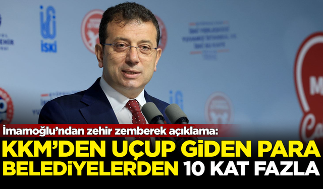 İmamoğlu'ndan zehir zemberek borç açıklaması: KKM'den uçup giden para...