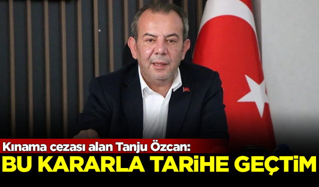 Kınama cezası alan Bolu Belediye Başkanı Tanju Özcan: Bu kararla tarihe geçtim