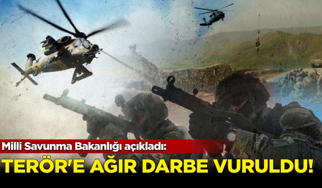 MSB: Irak ve Suriye'nin kuzeyinde teröre ağır darbe!