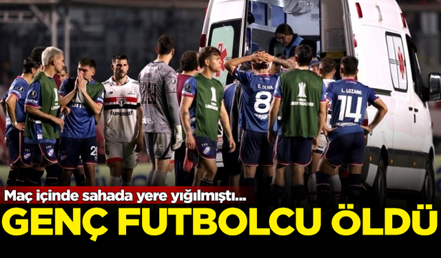 Sahada fenalaşarak yere yığılan genç futbolcu Juan Izquierdo, hayatını kaybetti