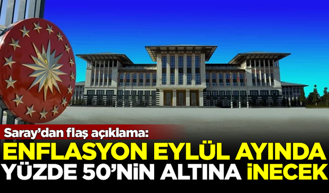 Saray'dan flaş 'enflasyon' açıklaması: Yüzde 50'nin altına inecek