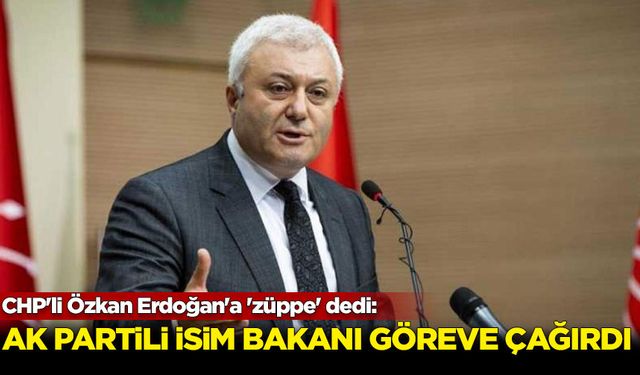 CHP'li Özkan Erdoğan'a 'züppe' dedi: AK Partili isim bakanı göreve çağırdı