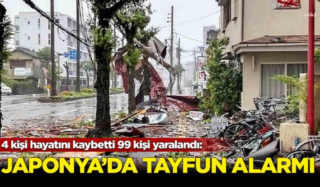 Japonya, 4 kişinin hayatını kaybettiği tayfun nedeniyle alarmda