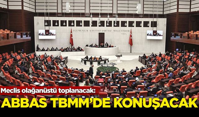 Mahmud Abbas, TBMM'de konuşacak