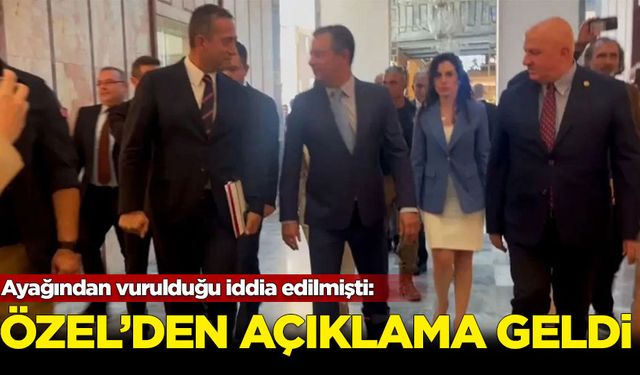 Ayağından vurulduğu iddia edilmişti: Özel'den yanıt geldi