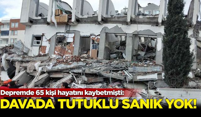 Depremde 65 kişinin öldüğü Sueda Kent Sitesi dosyasında tutuklu sanık yok