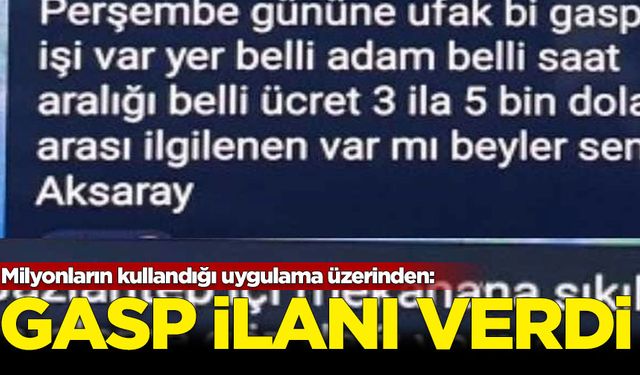 Milyonların kullandığı uygulama üzerinden: Gasp ilanı verdi