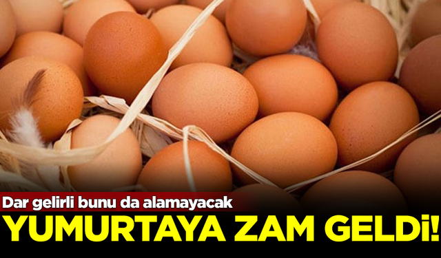 Yumurta fiyatlarına zam geldi! Dar gelirli bunu da alamayacak