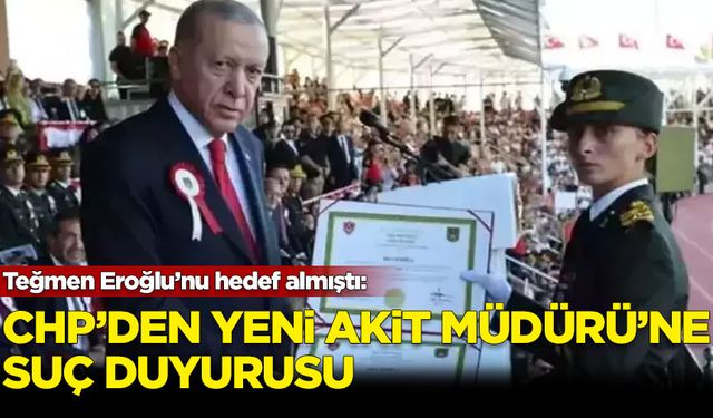 CHP'den Yeni Akit Müdürü'ne suç duyurusu