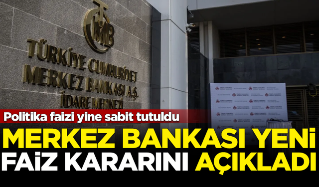 Merkez Bankası, politika faizini yüzde 50'de sabit tuttu