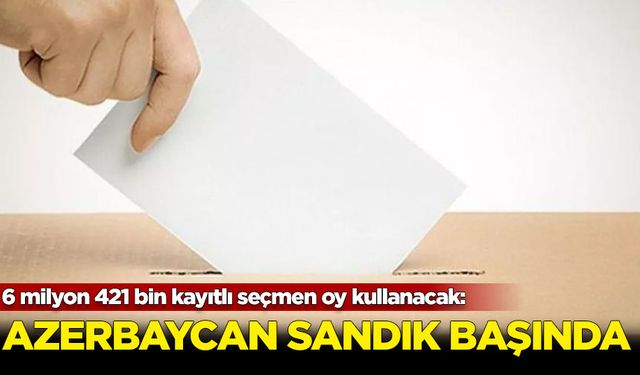 Azerbaycan'da halk sandık başında