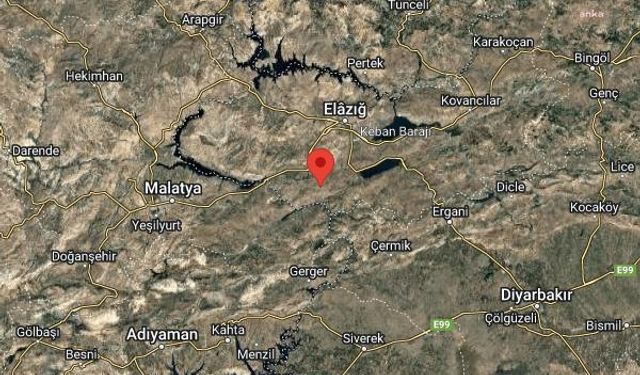 Elazığ'da 4.4 büyüklüğünde deprem!