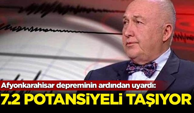 Afyonkarahisar depreminin ardından Prof. Dr. Ercan'dan uyarı: 7.2 potansiyeli taşıyor