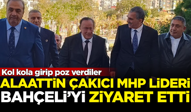 Alaattin Çakıcı, MHP Lideri Devlet Bahçeli'yi makamında ziyaret etti