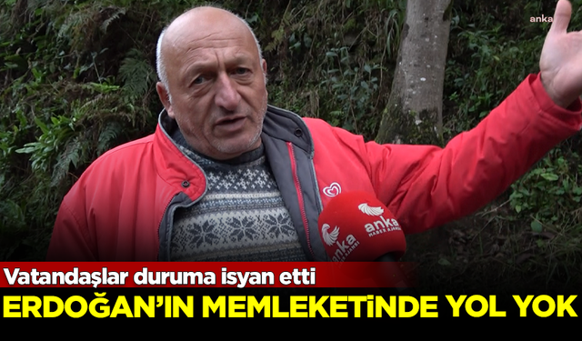 Erdoğan'ın memleketi Rize'de yol yok! Vatandaşlar duruma isyan etti