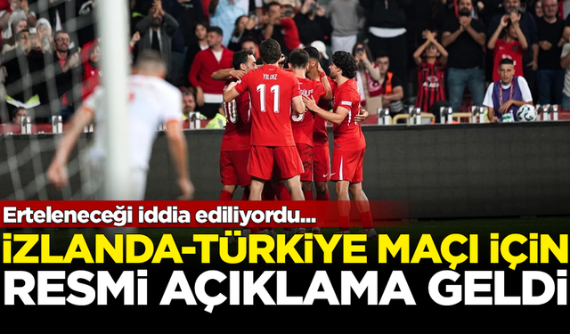 İzlanda-Türkiye maçı için resmi açıklama geldi! UEFA karar verecek