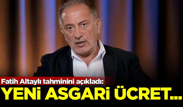 Fatih Altaylı, asgari ücrete yapılacak zam oranını açıkladı