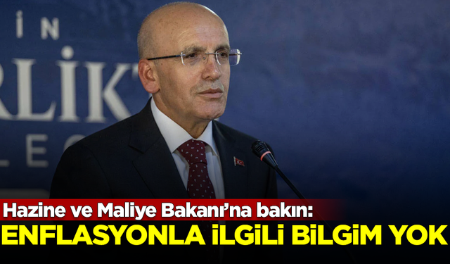 Maliye Bakanı'na bakın! "Enflasyonla ilgili bilgim yok"