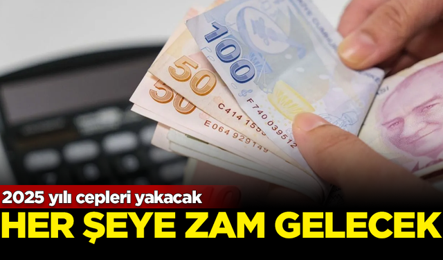 2025 yılı cepleri yakacak! İğneden ipliğe her şeye zam gelecek