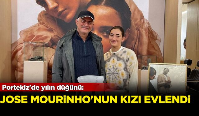 Portekiz'de yılın düğünü: Jose Mourinho'nun kızı evlendi!