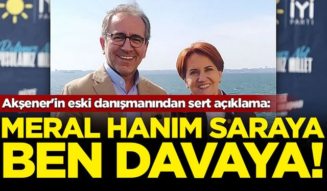 Akşener'in eski danışmanından sert açıklama: Meral hanım saraya ben davaya