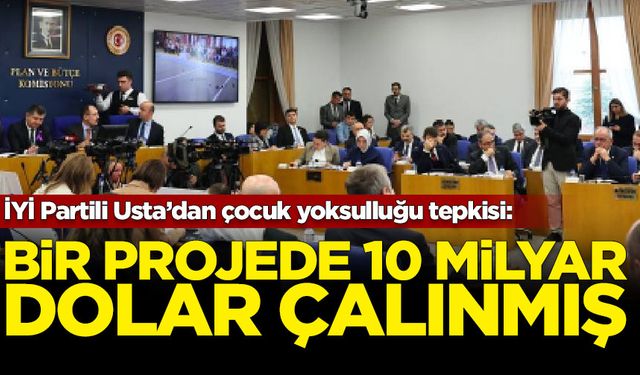 İYİ Partili Usta: Bir projede 10 milyar dolar çalınmış