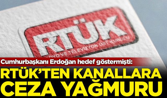 RTÜK'ten kanallara ceza yağmuru