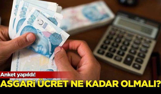 Anket yapıldı! Asgari ücret ne kadar olmalı?