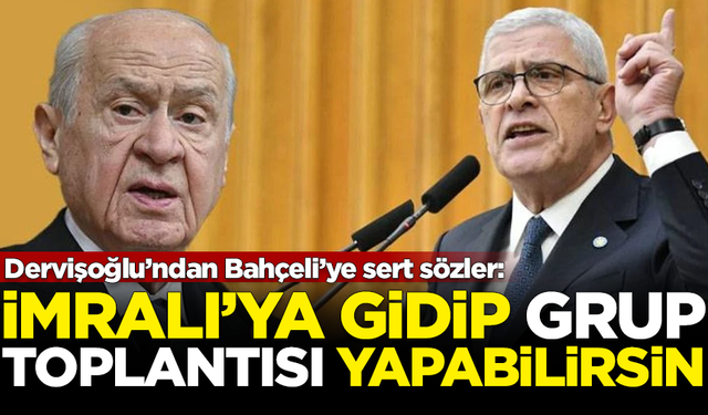 Dervişoğlu’ndan Bahçeli’ye sert sözler: İstersen İmralı'ya gidip grup toplantısı yapabilirsin